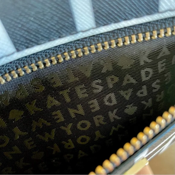 Kate Spade New York Laurel Way Printed Check Wristlet Phone Clutch New Condition - Picture 6 of 7